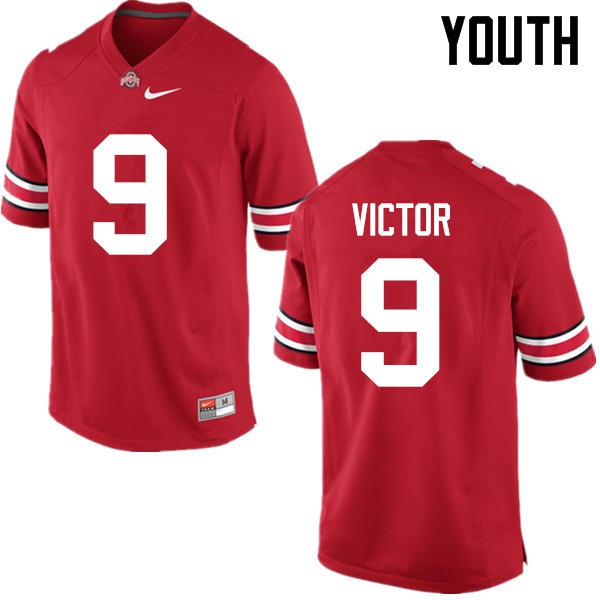 Ohio State Buckeyes #9 Binjimen Victor Youth Player Jersey Red OSU3889